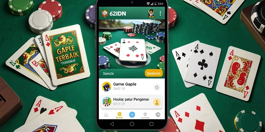 Tampilan seru gameplay Gaple di 62IDN