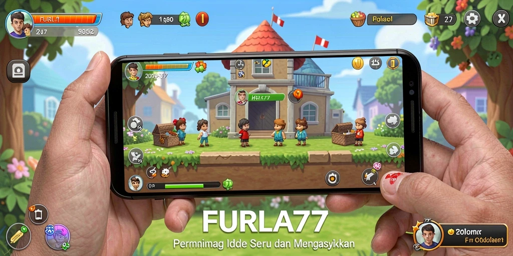 Screenshot utama gameplay FURLA77 yang menampilkan aksi permainan Idle.