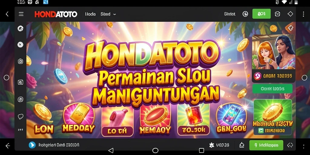 Tampilan gameplay HONDATOTO yang menarik dengan grafis slot yang memukau.