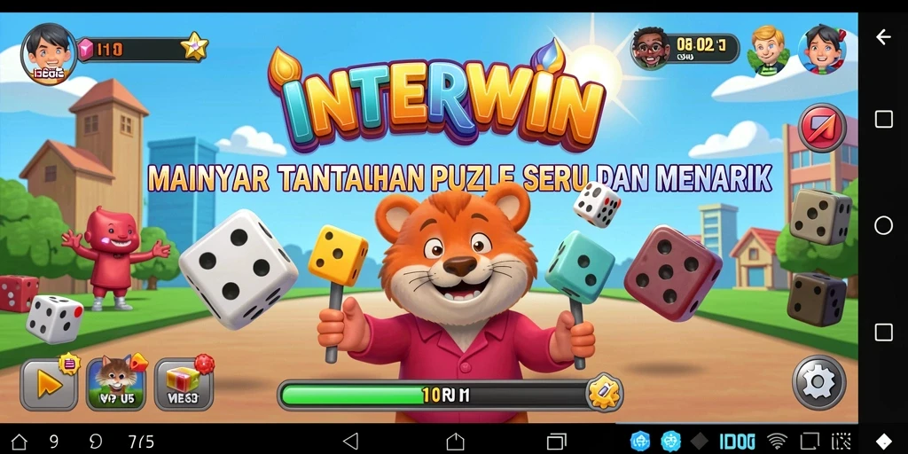 Tampilan gameplay INTERWIN yang mengasyikkan dan penuh warna.