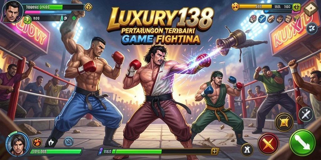 Tampilan gameplay seru dalam LUXURY138 yang menampilkan pertarungan intense.