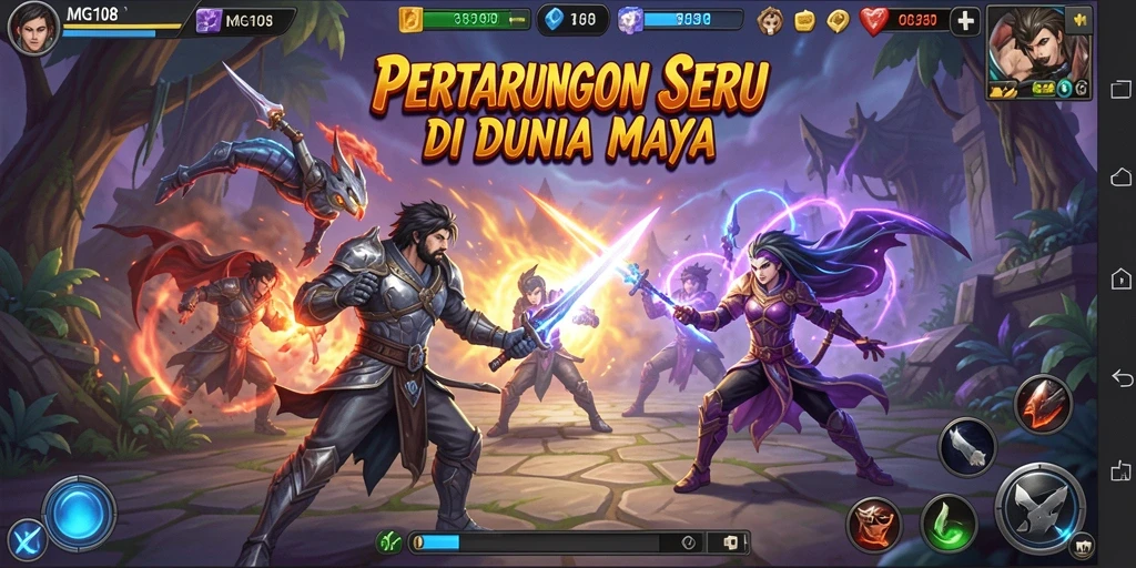 Menampilkan aksi pertarungan seru di MG108.