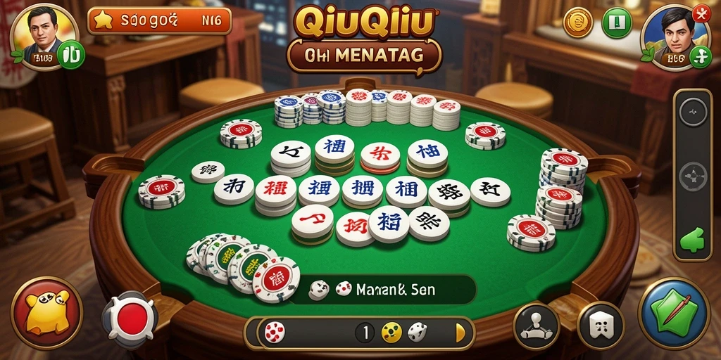Tampilan menarik dari gameplay QiuQiu N06 yang seru dan kompetitif.