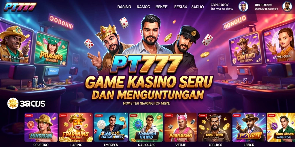 Screenshot gameplay PT777 menunjukkan grafis menawan dan suasana kasino yang seru.