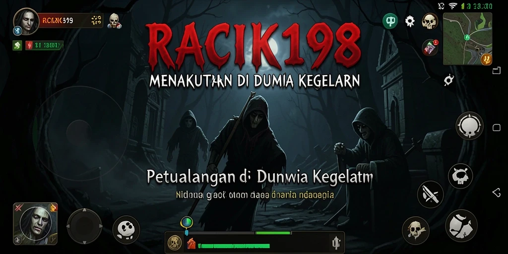 Gameplay menakutkan RACIK198 dengan suasana kegelapan yang mencekam.