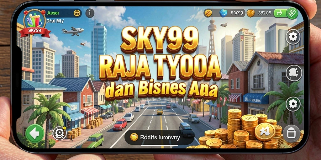 Screenshot SKY99 menampilkan pemain yang sedang mengelola bisnis dengan cerdas.