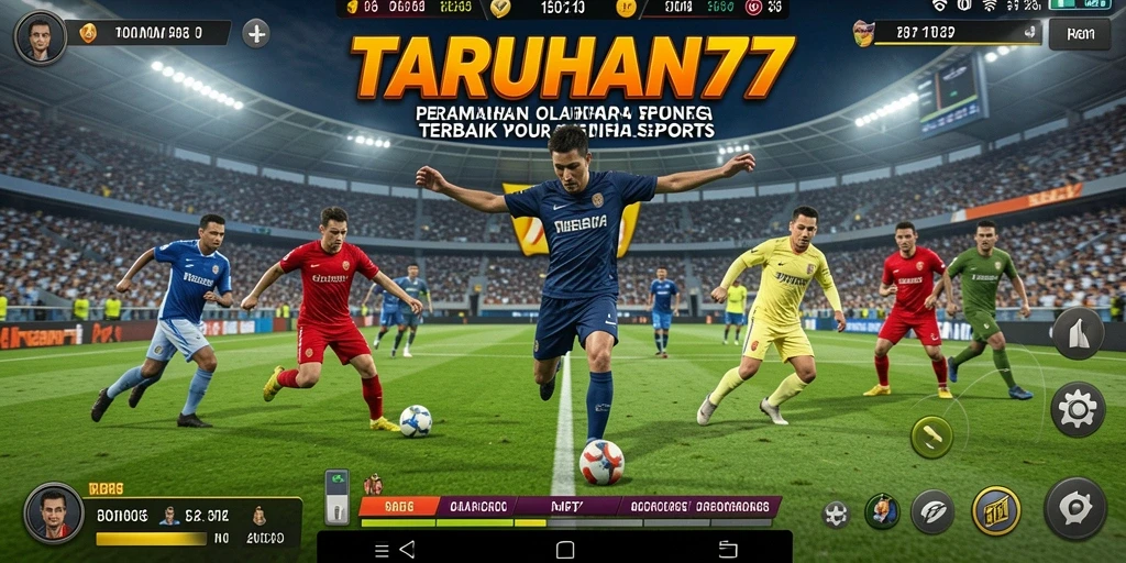 Tampilan menarik dari gameplay TARUHAN77 di aplikasi olahraga.